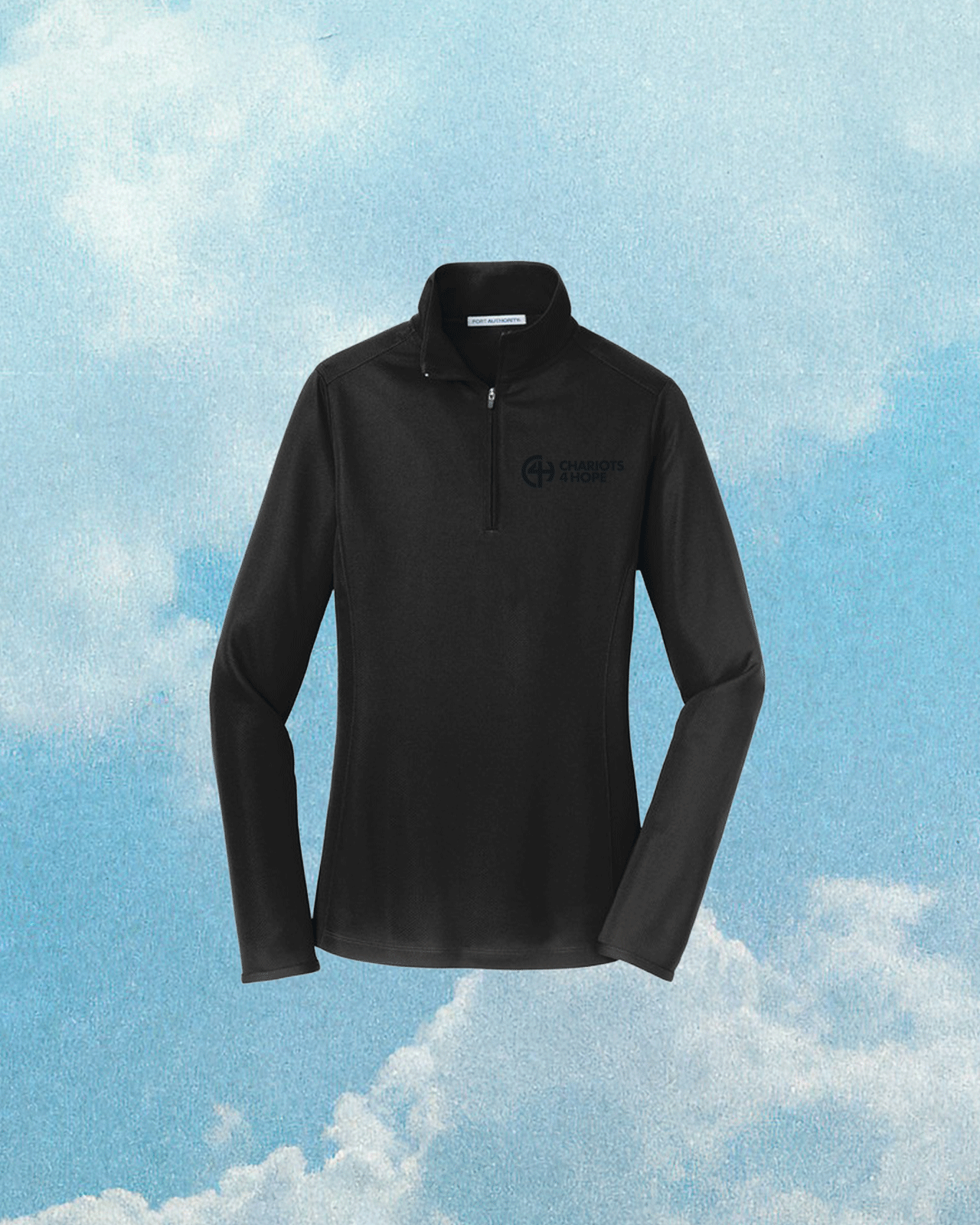 Port Authority® Women's Pinpoint Mesh 1/2-Zip